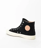 Converse Chuck Taylor All Star Pro Nubuck Black, Egret, & Vachetta Beige Skate Shoes