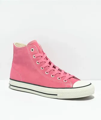 Converse Chuck Taylor All Star Pro Pink Suede Skate Shoes