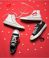 Converse Chuck Taylor All Star Valentine's Day Black, Red, & Egret Shoes