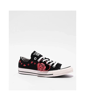 Converse Chuck Taylor All Star Valentine's Day Black, Red, & Egret Shoes