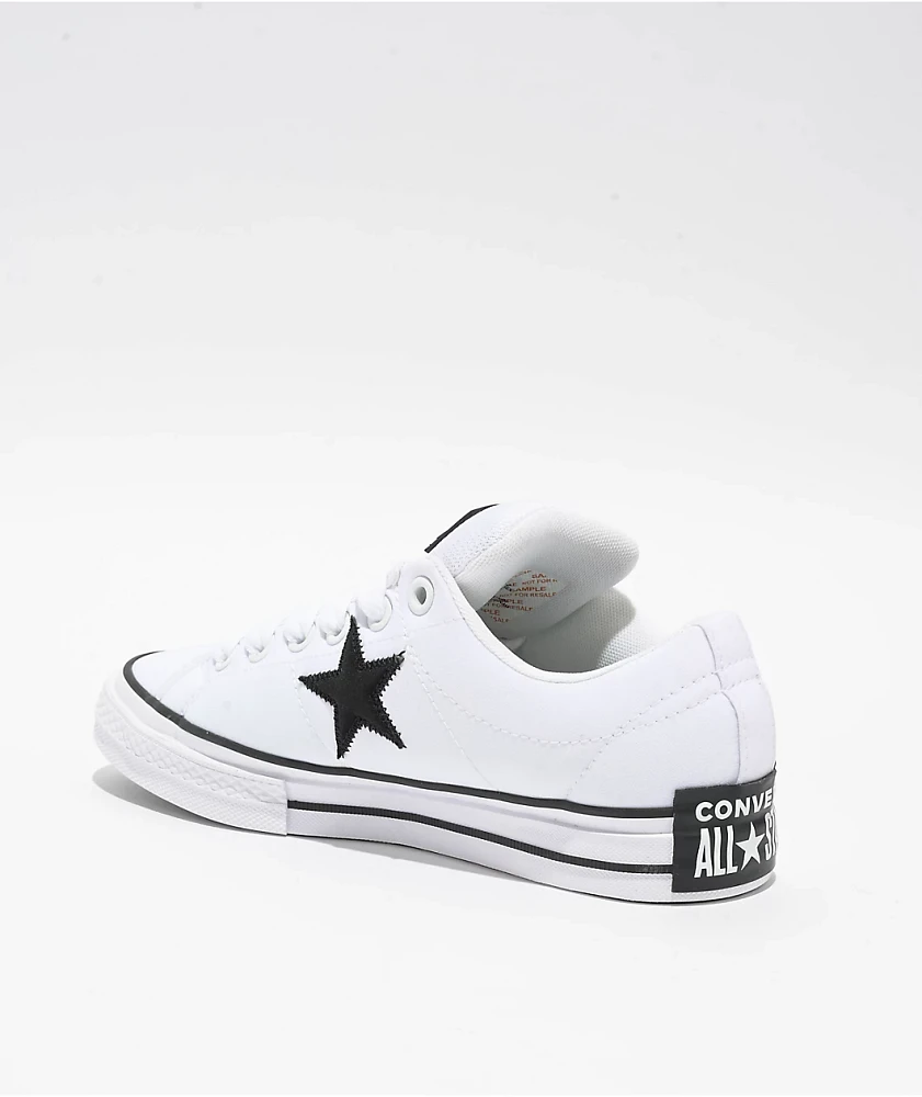 Converse Chuck Taylor One Star Puffed White & Black Skate Shoes