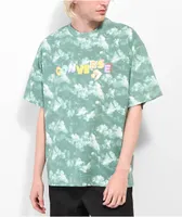 Converse Cloud Print Algae Tie Dye T-Shirt