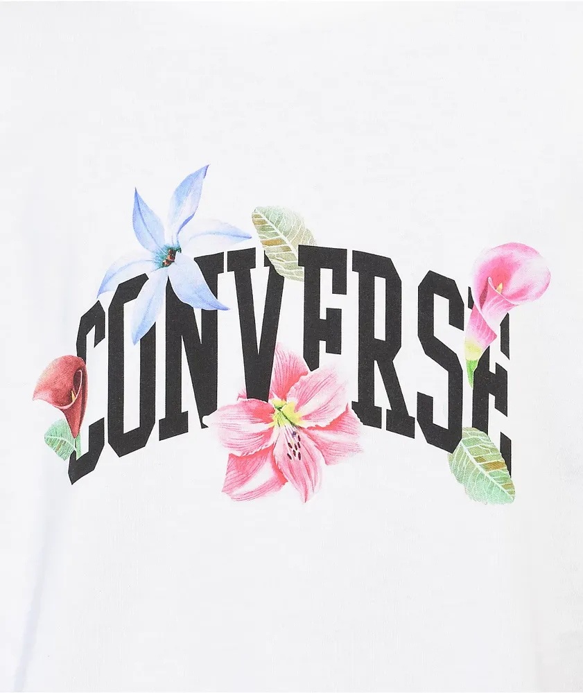Converse Collegiate Floral White T-Shirt
