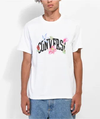 Converse Collegiate Floral White T-Shirt