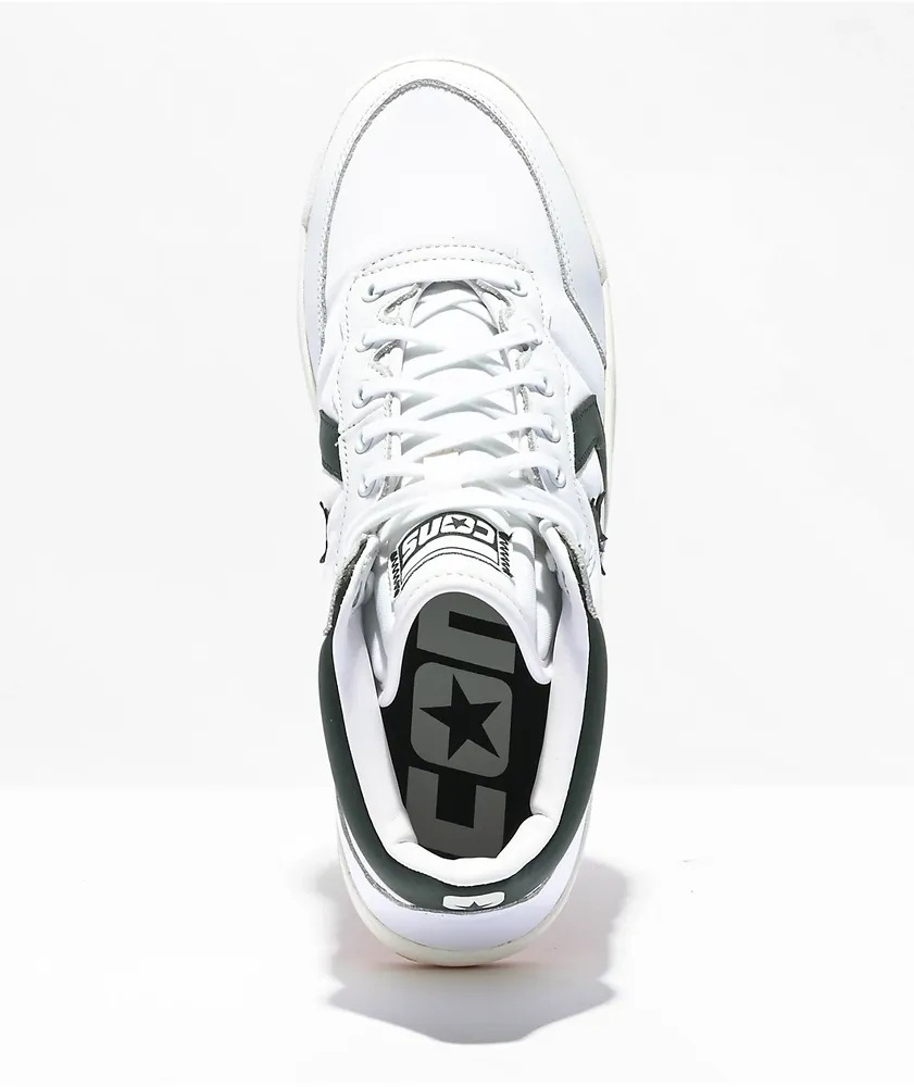 Converse Fastbreak Pro White & Deep Emerald Skate Shoes