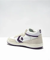 Converse Fastbreak Pro White & Purple Skate Shoes