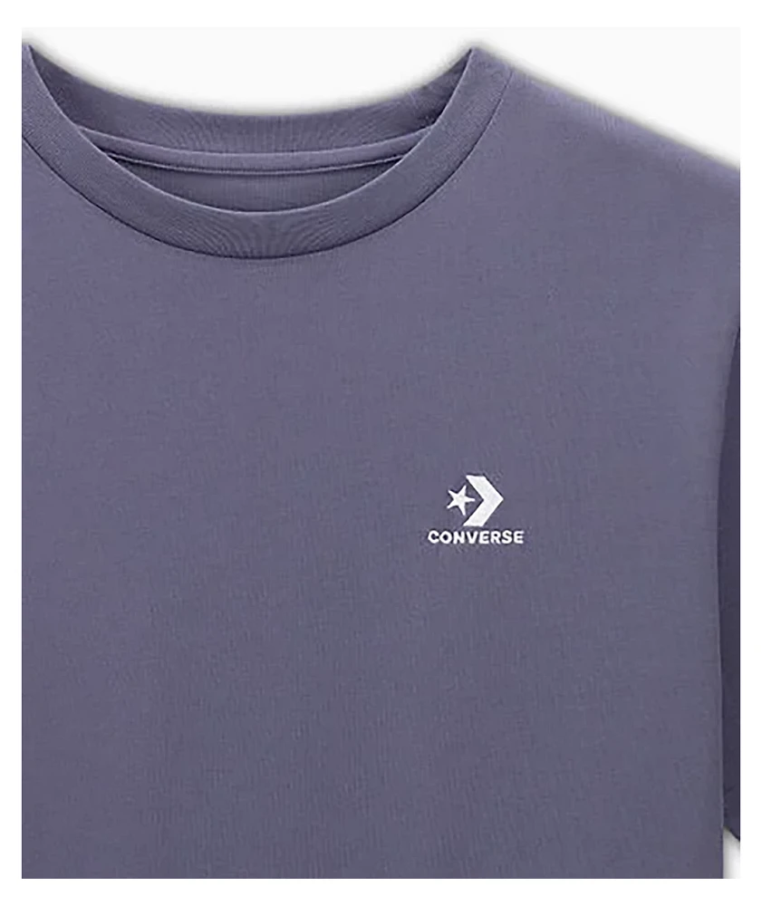 Converse Go-To Embroidered Star Chevron Lavender Ash T-Shirt