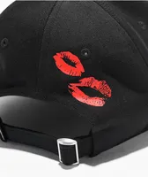 Converse Lips Black Strapback Hat
