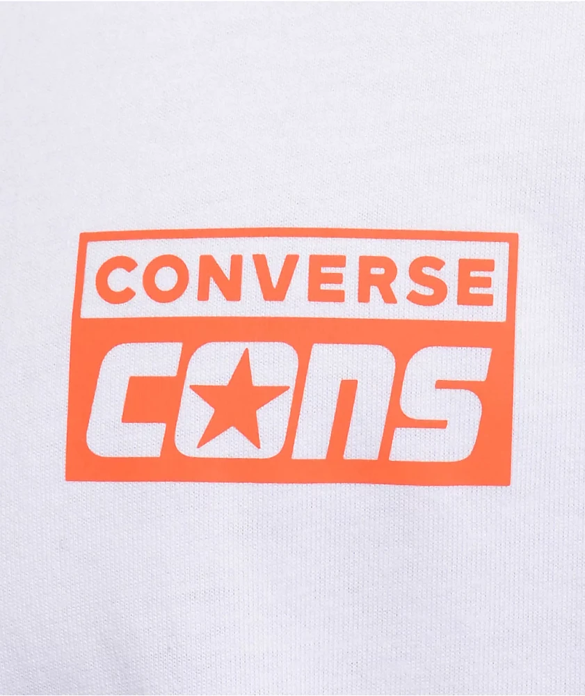 Converse Logo White Long Sleeve T-Shirt