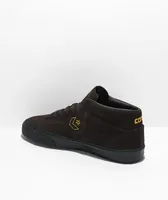 Converse Louie Lopez Mid Brown & Yellow Skate Shoes