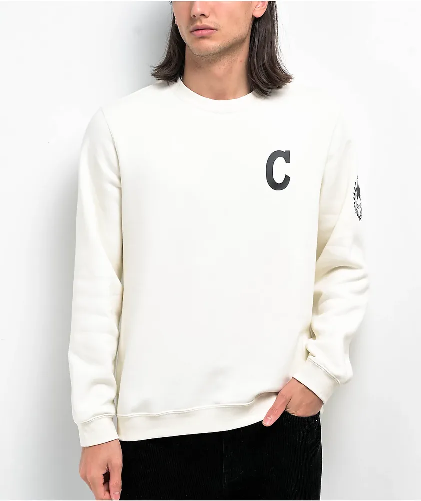 Converse Old School White Crewneck Sweatshirt