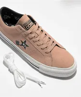 Converse One Star Pro Clay Pink Suede Skate Shoes