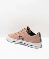 Converse One Star Pro Clay Pink Suede Skate Shoes