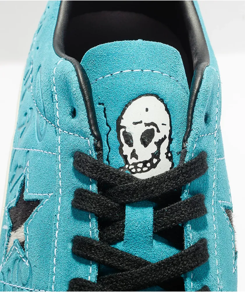 Converse One Star Pro Sean Pablo Teal Suede Skate Shoes