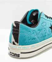 Converse One Star Pro Sean Pablo Teal Suede Skate Shoes