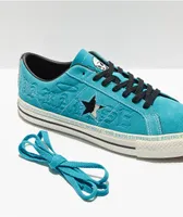 Converse One Star Pro Sean Pablo Teal Suede Skate Shoes