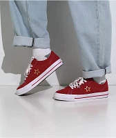 Converse One Star Pro Varsity Red & Gold Skate Shoes