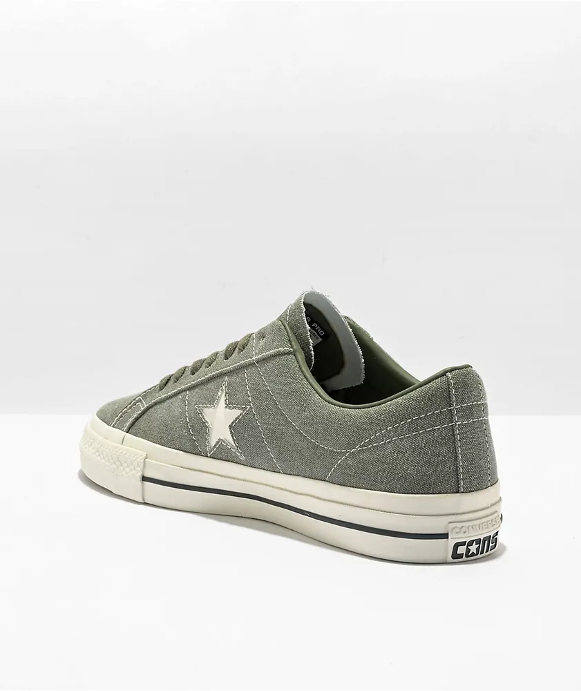 Converse One Star Pro Workwear Olive Green Skate Shoes