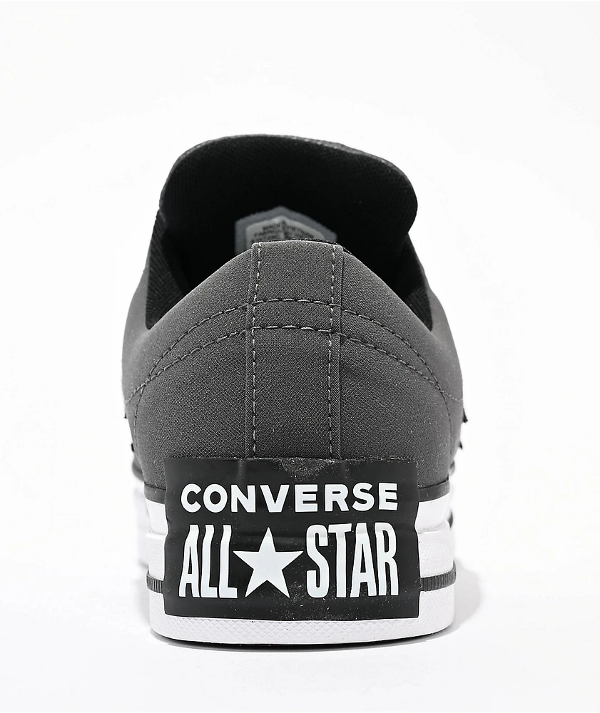 Converse One Star Puffed Dark Matter, Black, & White Skate Shoes