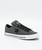 Converse One Star Puffed Dark Matter, Black, & White Skate Shoes