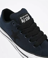 Converse One Star Puffed Obsidian, Black, & White Skate Shoes