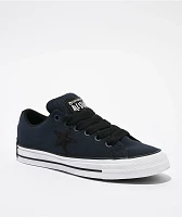 Converse One Star Puffed Obsidian, Black, & White Skate Shoes