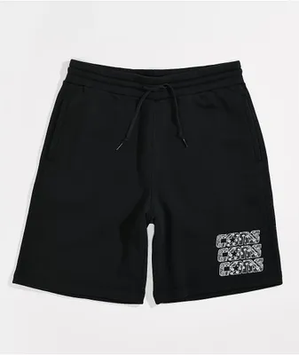 Converse Paisley Black Sweat Shorts