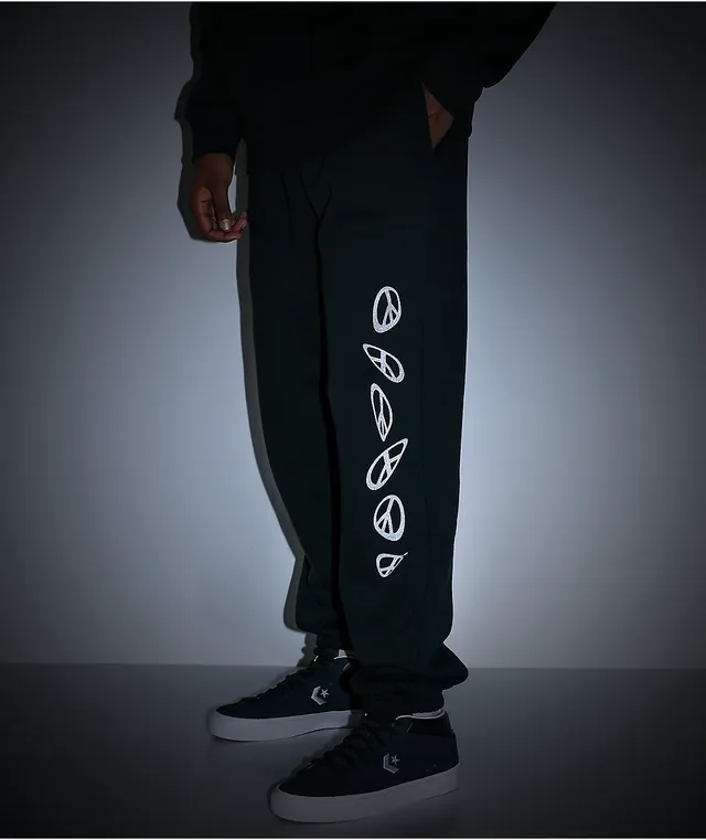 Converse Psychedelic Peace Black Sweatpants