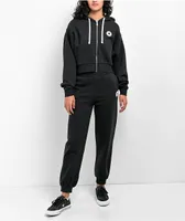 Converse Retro Chuck Taylor Black Crop Zip Jacket