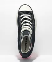 Converse Run Star Hike CW Love Black & Pink High Top Platform Shoes