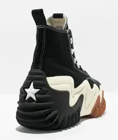 Converse Run Star Motion Black & White Platform Shoes