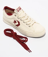 Converse Star Player 76 Egret & Park Red Shoes