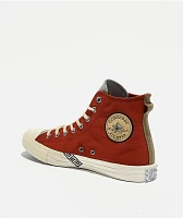 Converse x Naruto Chuck Taylor All Star Gaara Ritual Red & Natural Ivory High Top Shoes