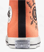 Converse x Naruto Chuck Taylor All Star Pale Magma & Black High Top Shoes