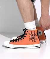 Converse x Naruto Chuck Taylor All Star Pale Magma & Black High Top Shoes