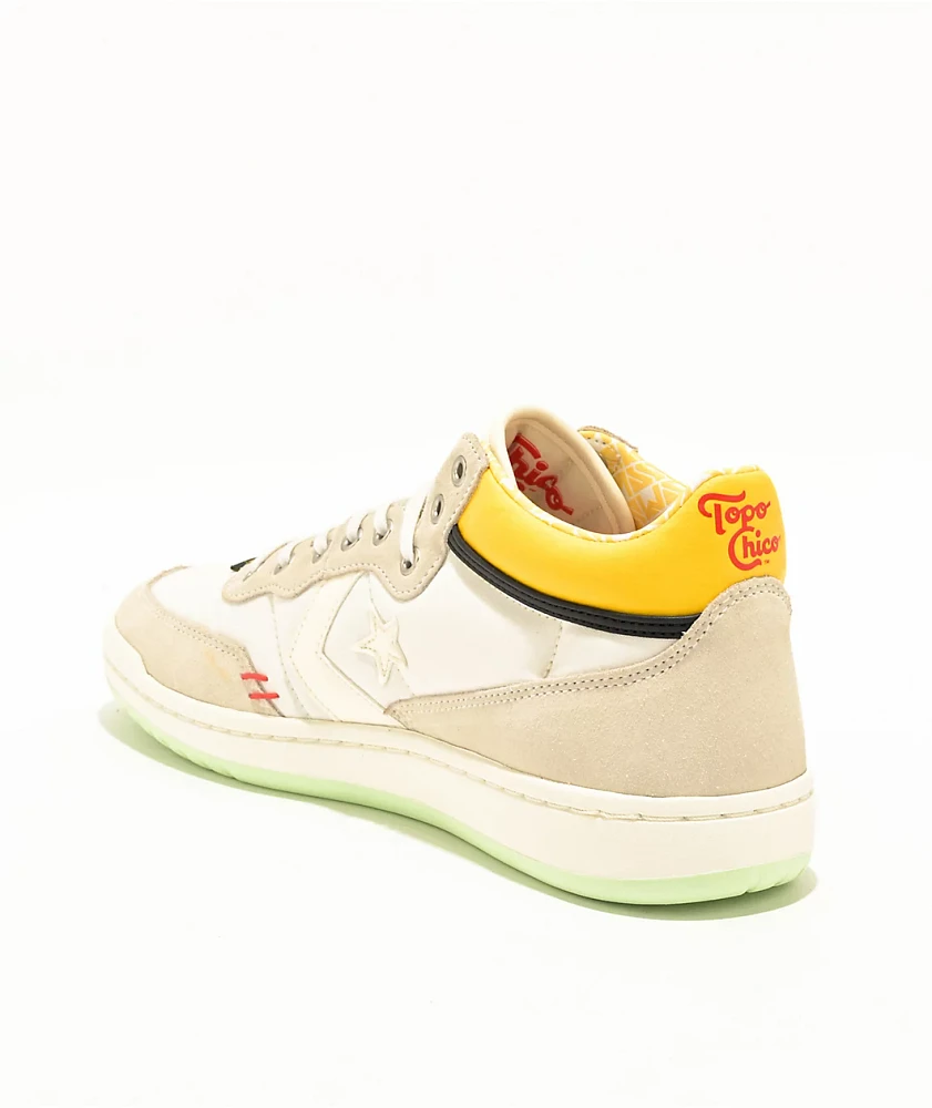 Converse x Topo Chico Fastbreak Pro Vintage White Skate Shoes