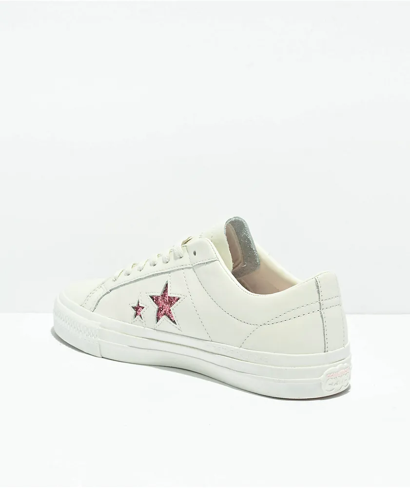 Converse x Turnstile One Star Pro White Skate Shoes