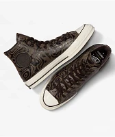 Converse x Wonka Chuck 70 Chocolate Swirl Leather Skate Shoes