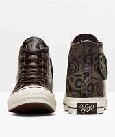 Converse x Wonka Chuck 70 Chocolate Swirl Leather Skate Shoes