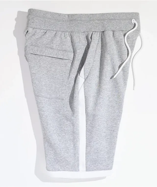 Cookies Oversized Print Grey Sweat Shorts