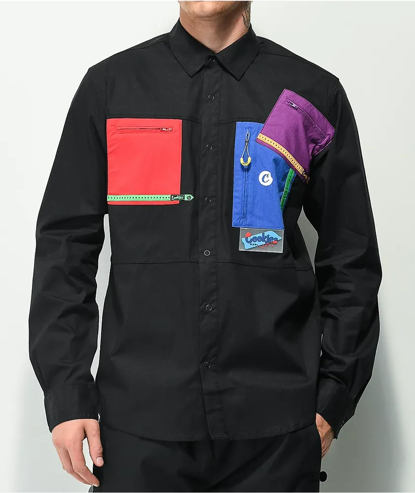 Cookies All Conditions Black Long Sleeve Button Up Shirt