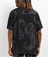 Cookies Amalfi Black Paisley Short Sleeve Button Up Shirt