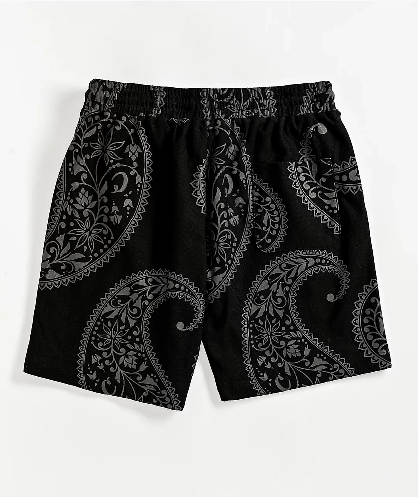 Cookies Amalfi Black Paisley Shorts