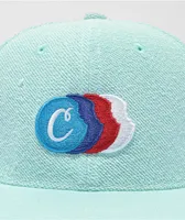 Cookies Back To Back Turquoise Snapback Hat