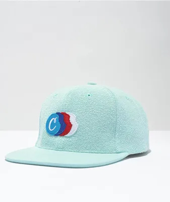 Cookies Back To Back Turquoise Snapback Hat