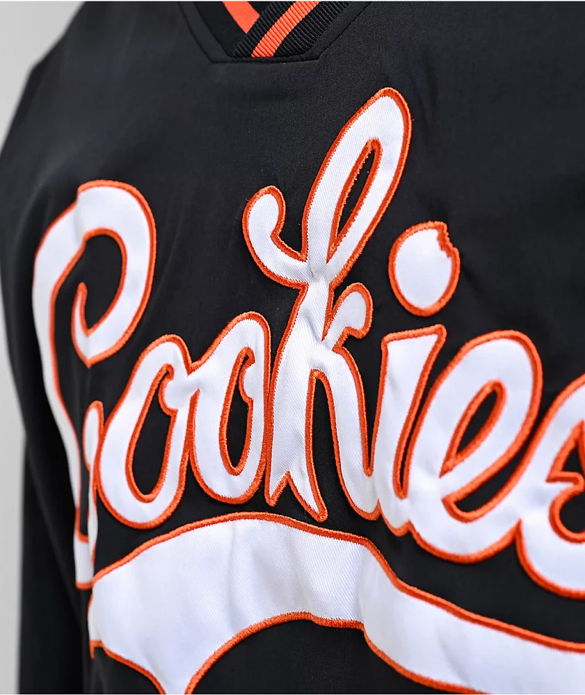 Cookies Bases Loaded Black & Orange Pullover Jacket