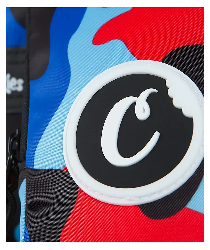 Cookies Charter Smellproof Blue Camo Shoulder Bag