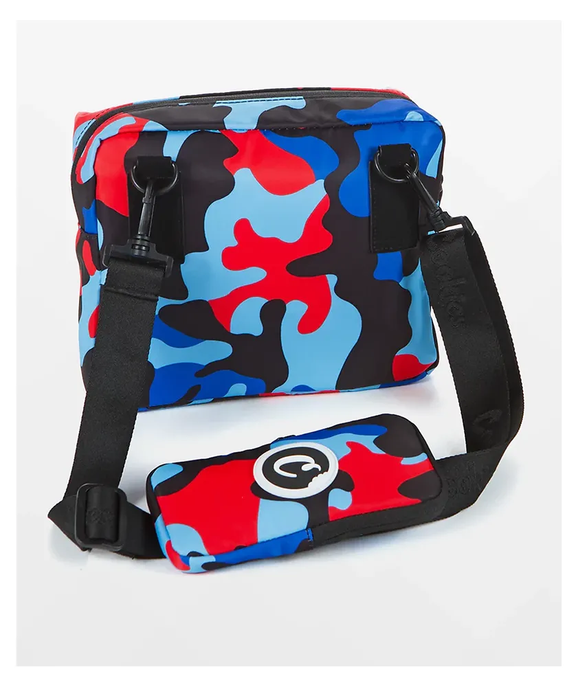 Cookies Charter Smellproof Blue Camo Shoulder Bag