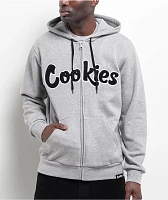 Cookies Chenille Heather Grey Zip Hoodie