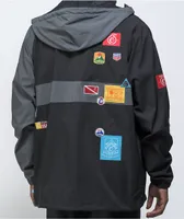 Cookies Colores Black Windbreaker Jacket